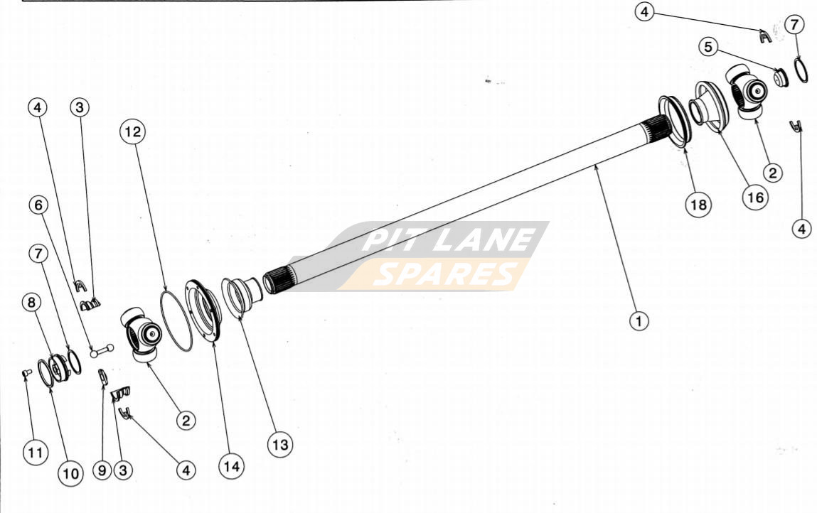 DRIVESHAFT ASSY Diagram